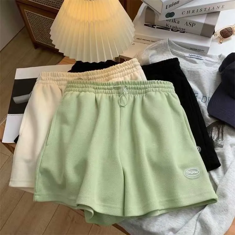 Casual Dresses Dome Cameras Wakamono Summer Pants Women 2022 Thin Women's Sports Home Korean Loose Trend Shorts Wide Leg Pant Y2302