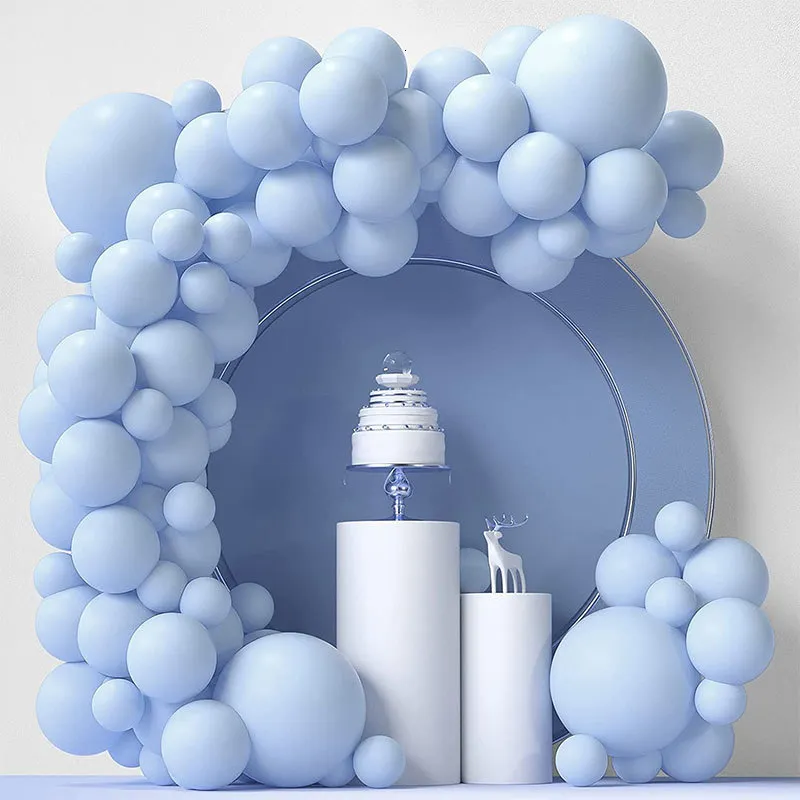 Autres fournitures de fête d'événement Ballons Kit d'arc de guirlande bleue Décoration de mariage romantique Ballons Décoration de Noël Fête Baby Shower Anniversaire Accessoires pour la maison 230309