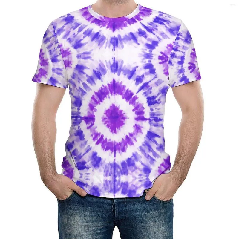 Herren-T-Shirts Premium Tie Dye (18) Top-T-Shirt, hochwertige Freizeit, USA-Größe