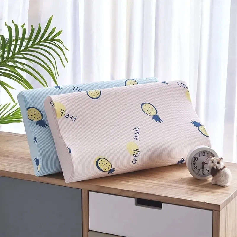 Pillows Cartoon Student Dormitory Memory Cotton Pillow Four Seasons Removable Children's Pillow Pure Cotton Children's Neck Pillow 230309