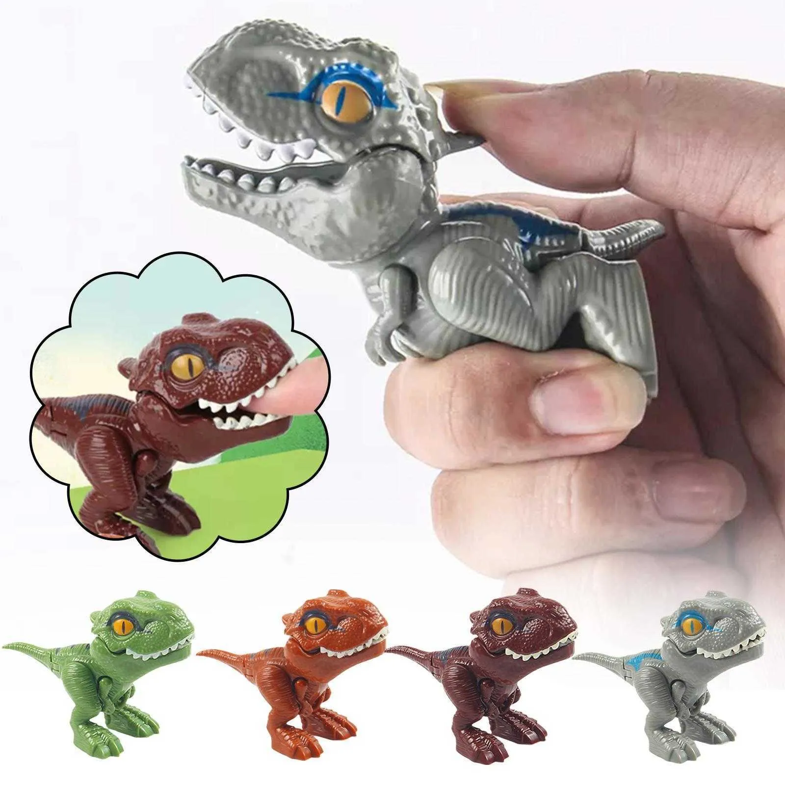 Science Discovery Doigt Dinosaure Anime Figurines Jouets Drôle Dino Mordre  Main Oeufs Jouet Modèle Tyrannosaurus Interactive Tricky F S0p7 Y2303 Du  9,58 €