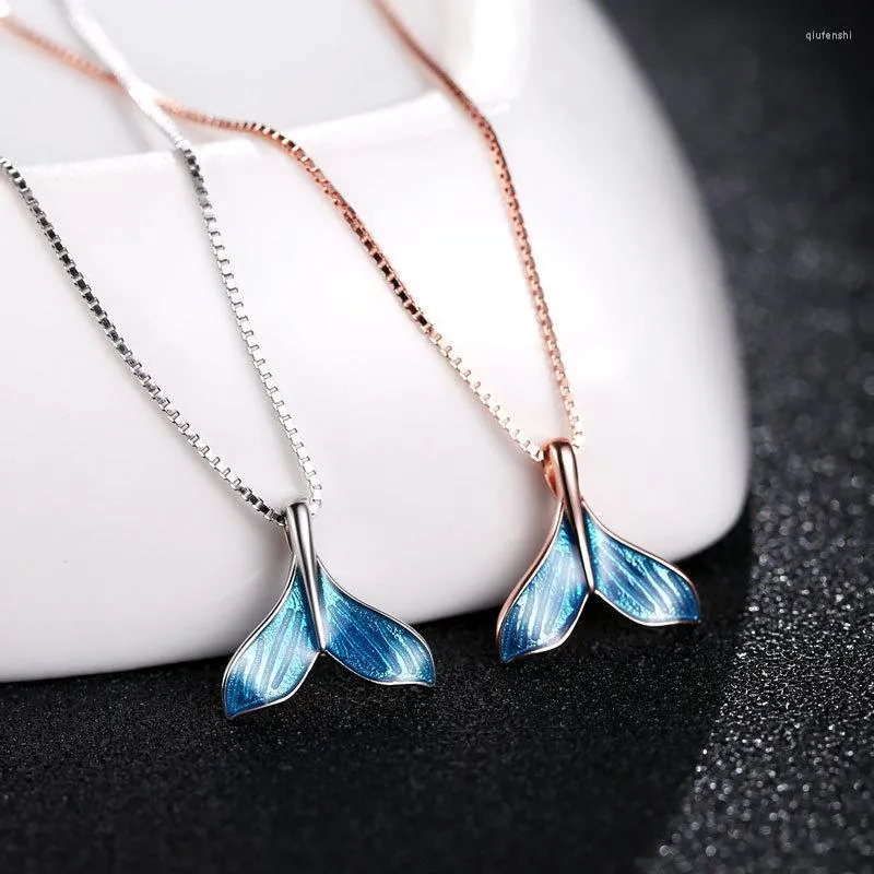 Choker Selling Fashion Temperament Brass Dolphin Fishtail Pendant Necklace Accessories For Women
