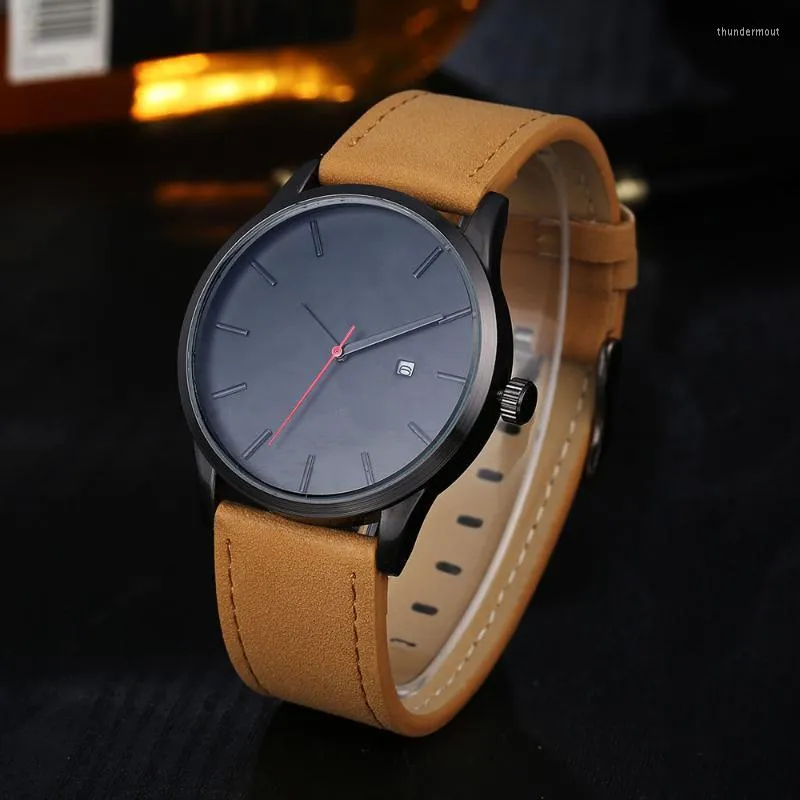 Wristwatches Sports Minimalistic Watches For Men Wrist Leather Clock 2023Wristwatches Thun22