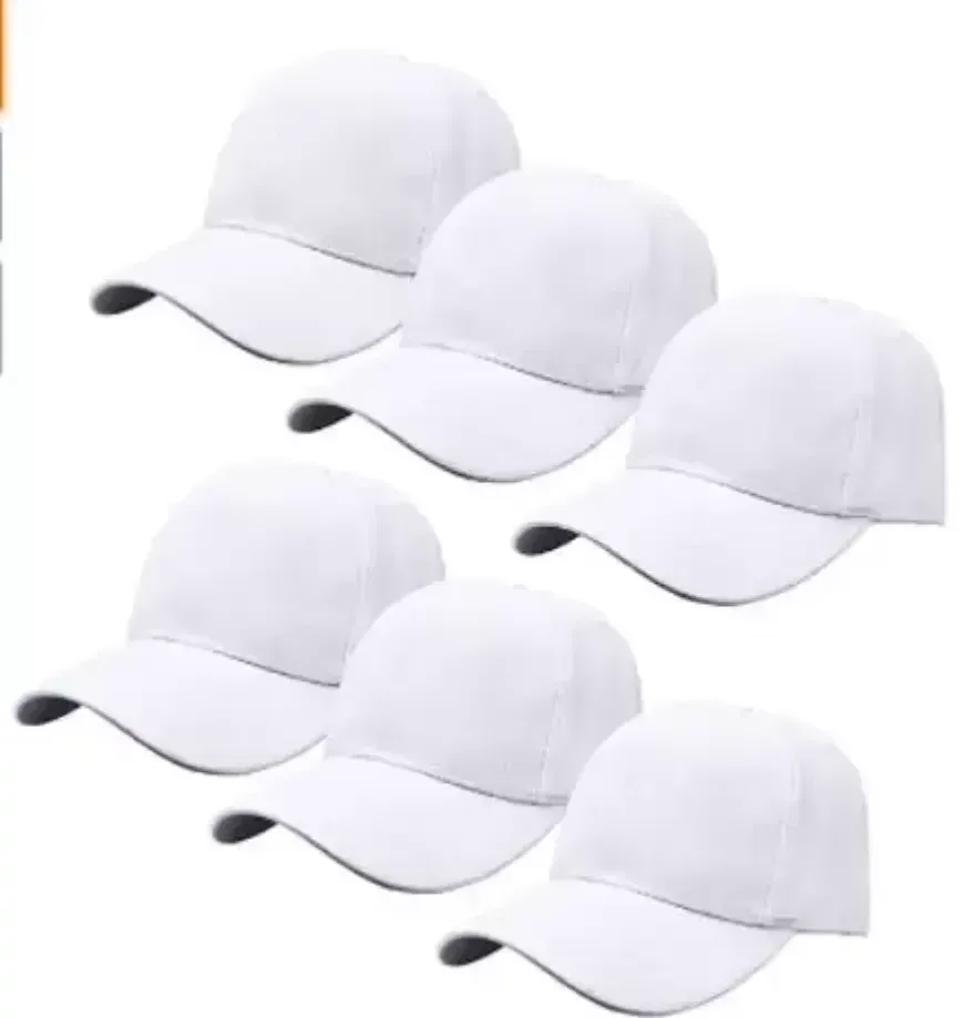 Plain Blank Sublimation Cap Polyester Heat Transfer Baseball Caps Hat with Adjustable Snapback Wholesale