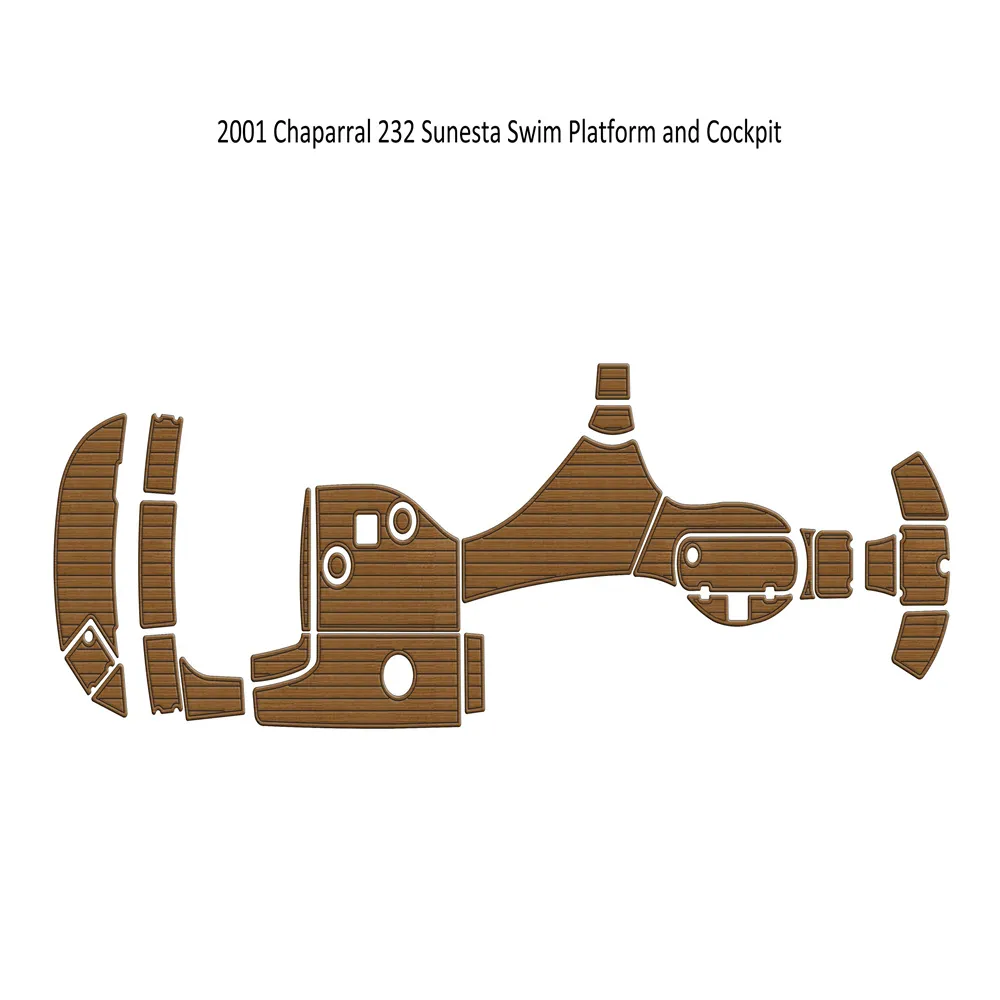 2001 Chaparral 232 SUNESTA SWAWK Platforma kokpit łódź eva pianka drewniana podkładka podłogowa