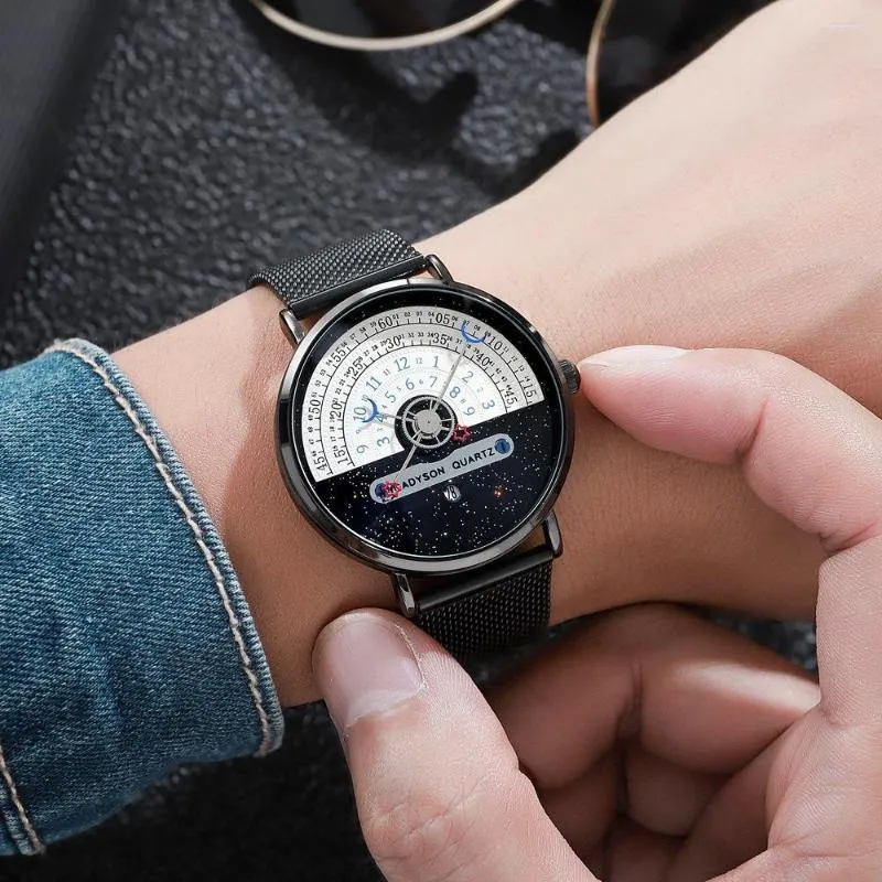 Relógios de pulso Relógios masculinos Criatividade para homens Top Male Wristwatch Quartz Man Sports Sports Watch Sports Relogio Masculino