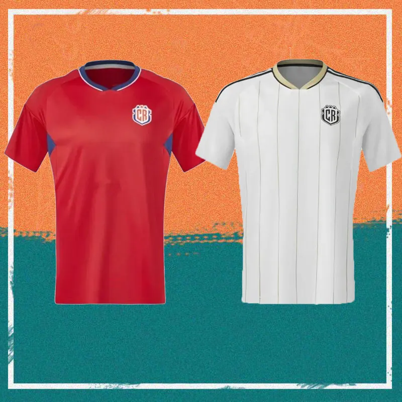 Camisas de futebol da Costa Rica 2023 23/24 J.VARGAS DUARTE A.CONTRERA J.VENEGAS CAMPBELL G.TORRES F.CALVO camisa de futebol da seleção nacional