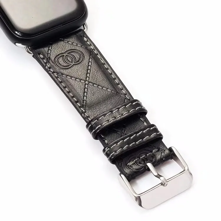 Designers Smart Watch Band Cinturini per Apple Watch Series 8 7 5 6 9 3 4 SE Cinturini iWatch Bands 40 41 42 44 45 49 mm Pelle PU Goffratura C Cinturini con motivo Cinturini per bracciale 2CC
