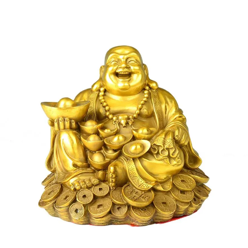 Porte-bonheur bouddha Maitreya, décoration Feng Shui