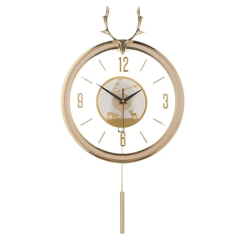 Wanduhren Nordic Uhr Luxus Metall Wohnzimmer Dekoration Stumm Uhren Wohnkultur Kreative Moderne Goldene Hohl Zifferblatt Geist Geschenk