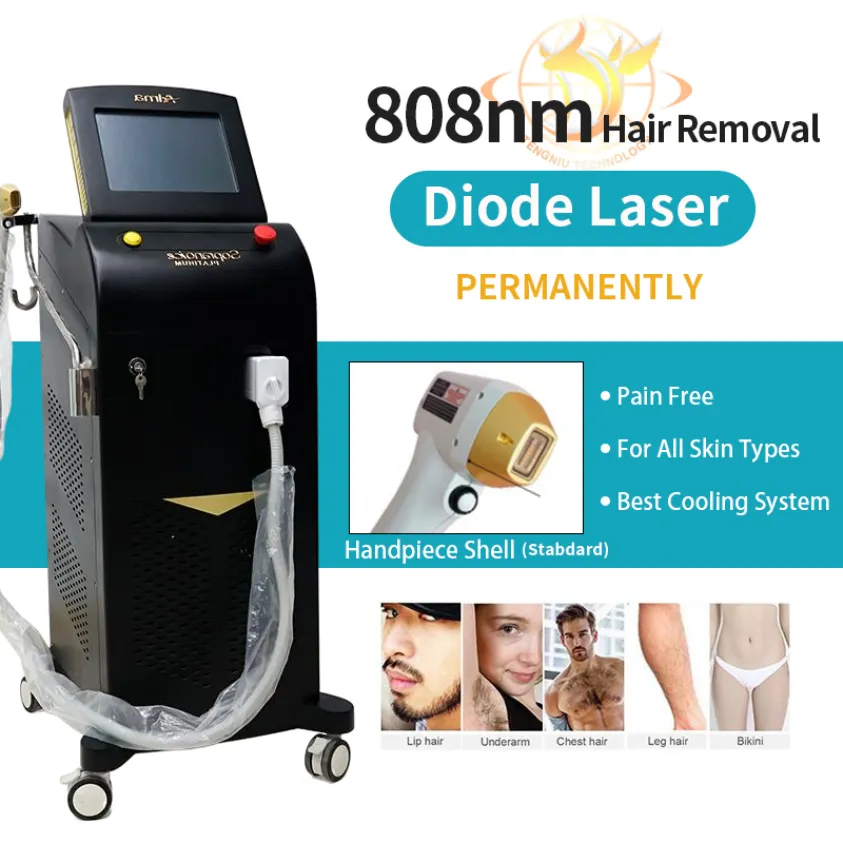 Professionella diodlasmaskiner Beauty Spa Salon Bikini Lasers hårborttagning smärtfri behandling lazer 2 års garanti306