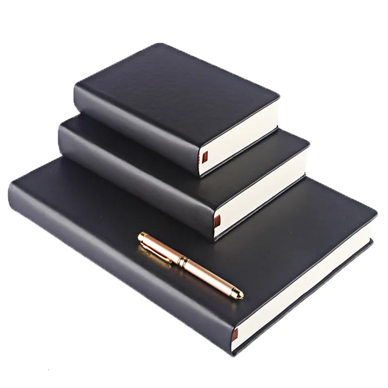 Notepads Super Thick 330 Sheets Diary Notebook sketchbook blank page Travel journal Planner A4 A5 A6 PU Leather hard cover Stationery 230309