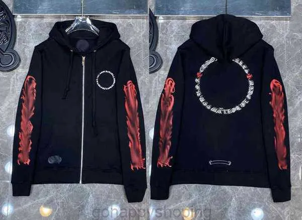 3a Classique Hommes Zipper Ch Hoodies Designer Horseshoe Sanskrit Croix Imprimer Pull Coeur Sweats À Capuche Pull De Luxe Femme Jackts Fate 2034VQ