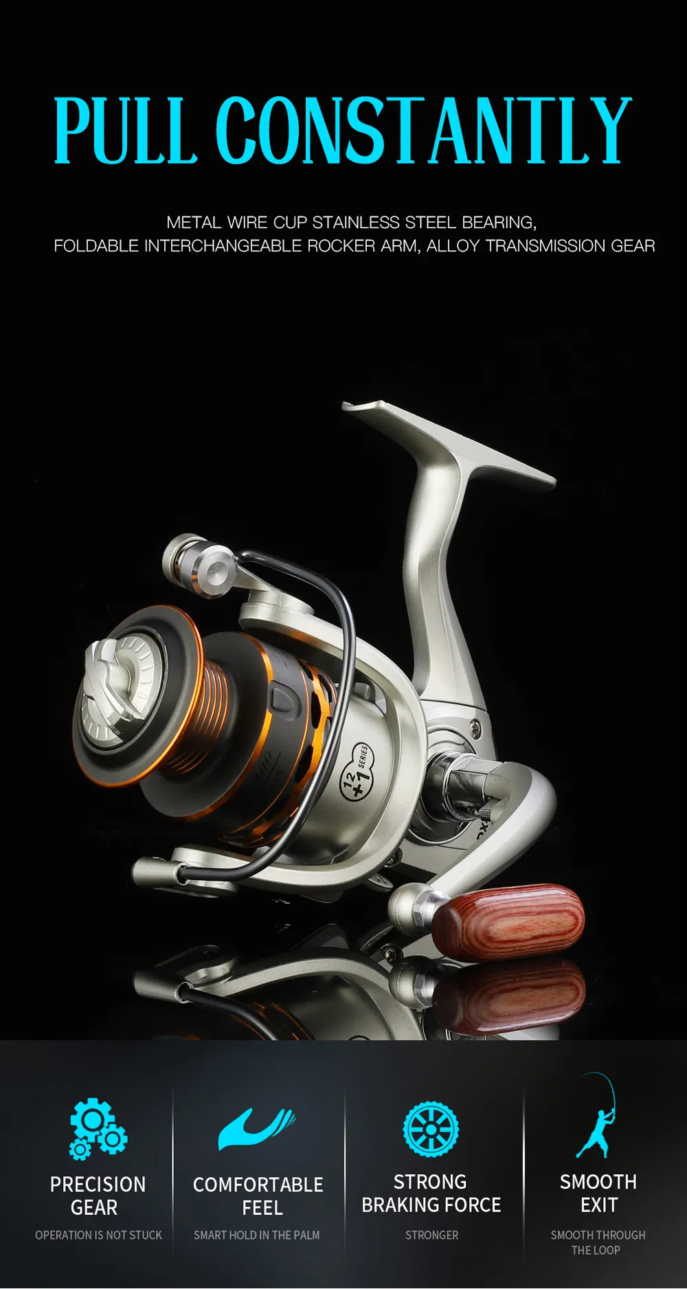 Baitcasting Reels GLS 10007000 Series Gear Ratio 5.2 1 High Speed Spinning  Reel Professional Spare Spool 121BB Fishing Tackles 230309 From 7,91 €