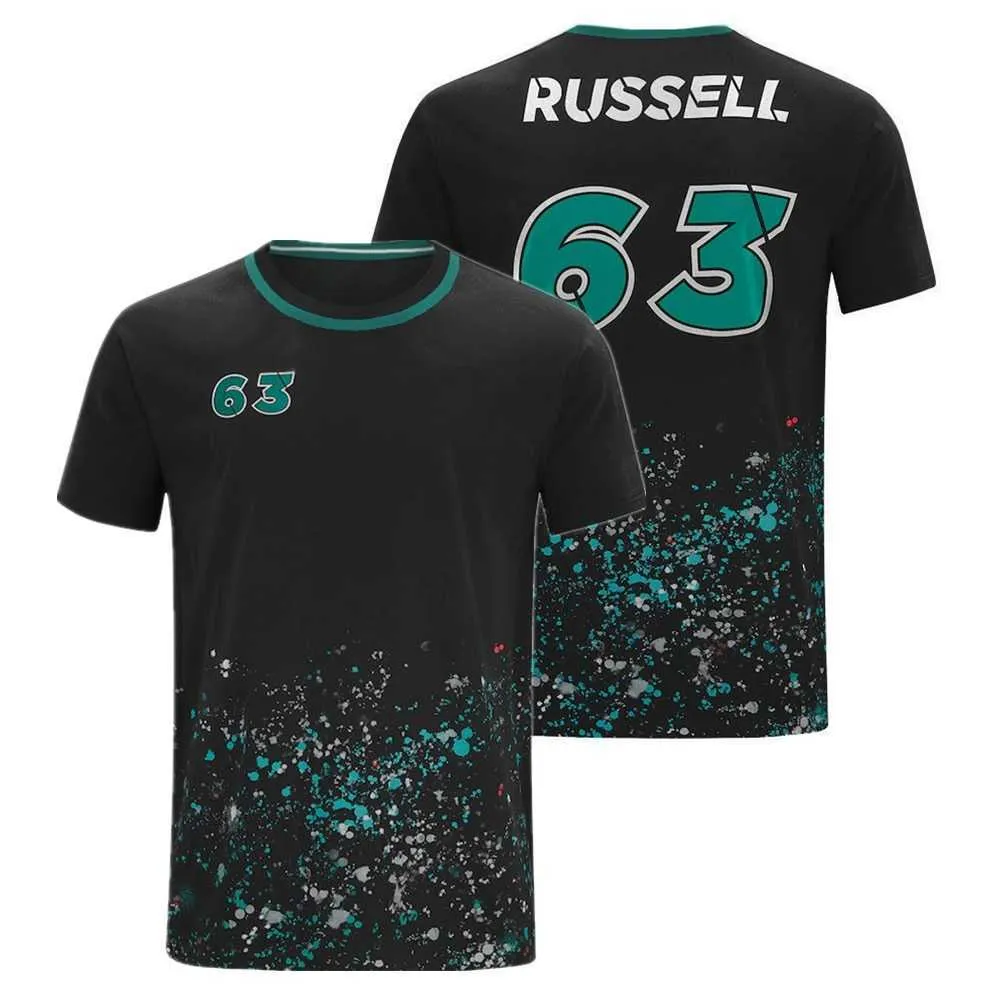 2023 F1 Formula Sürücü Kısa Kollu T-Shirts Lewis Hamilton Takım Yarışları Erkekler Kadın Moda Gömlek Tees Üstleri Jersey XXS-6XL