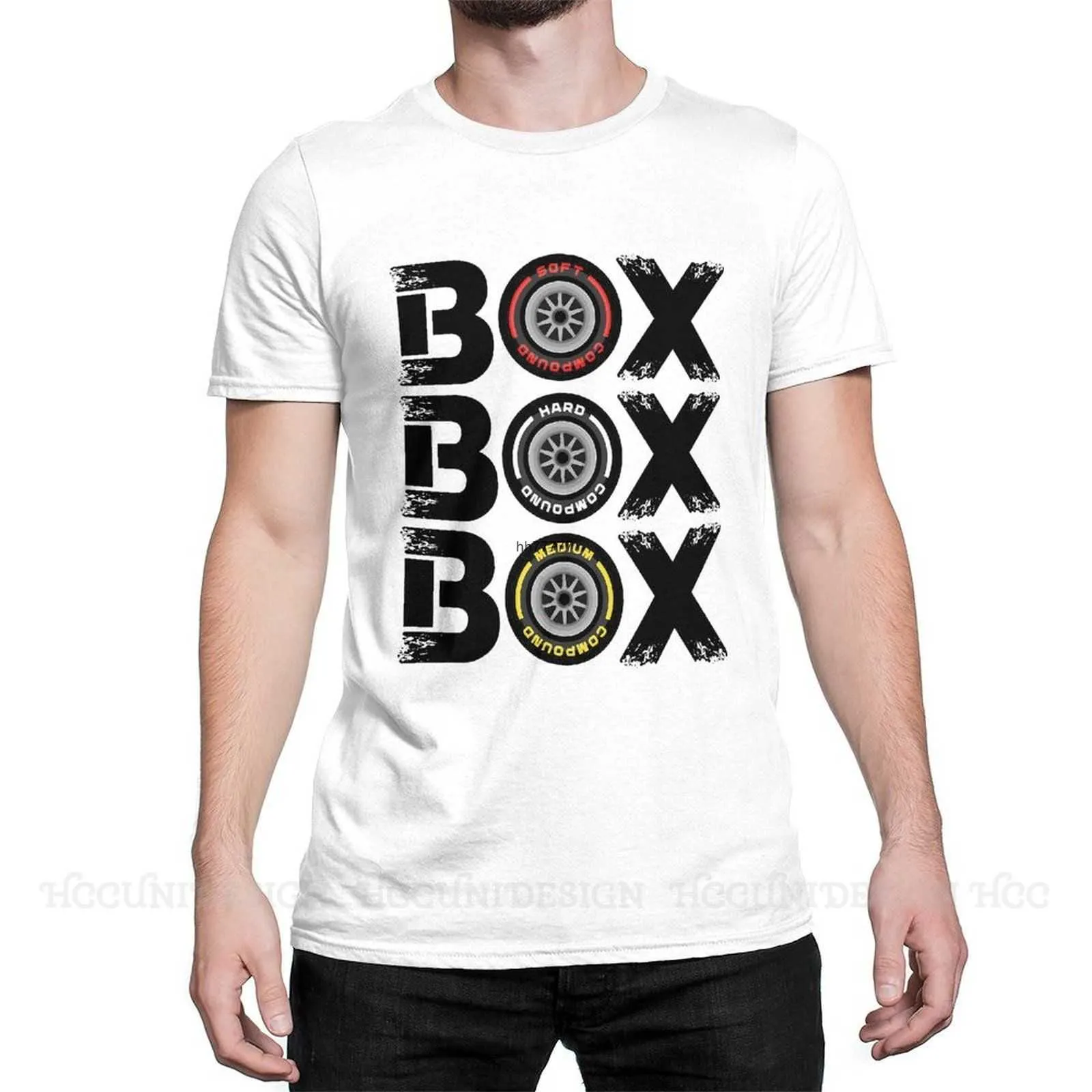 1ox1 2023 Nowe męskie i damskie T-shirt T-shirt T-shirt pudełka Tire Compound Compounds Formuła 1 Bawełniane ubranie Zabawne koszulki z korytem z krótkim rękawem W4Y7