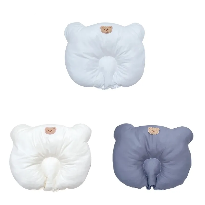 Oreillers Bébé d'ours mignon pour l'oreiller en forme de tête empêchent à plat pour la tête pour la protection allaitement oreiller endormi concave pour la tête pos 230309