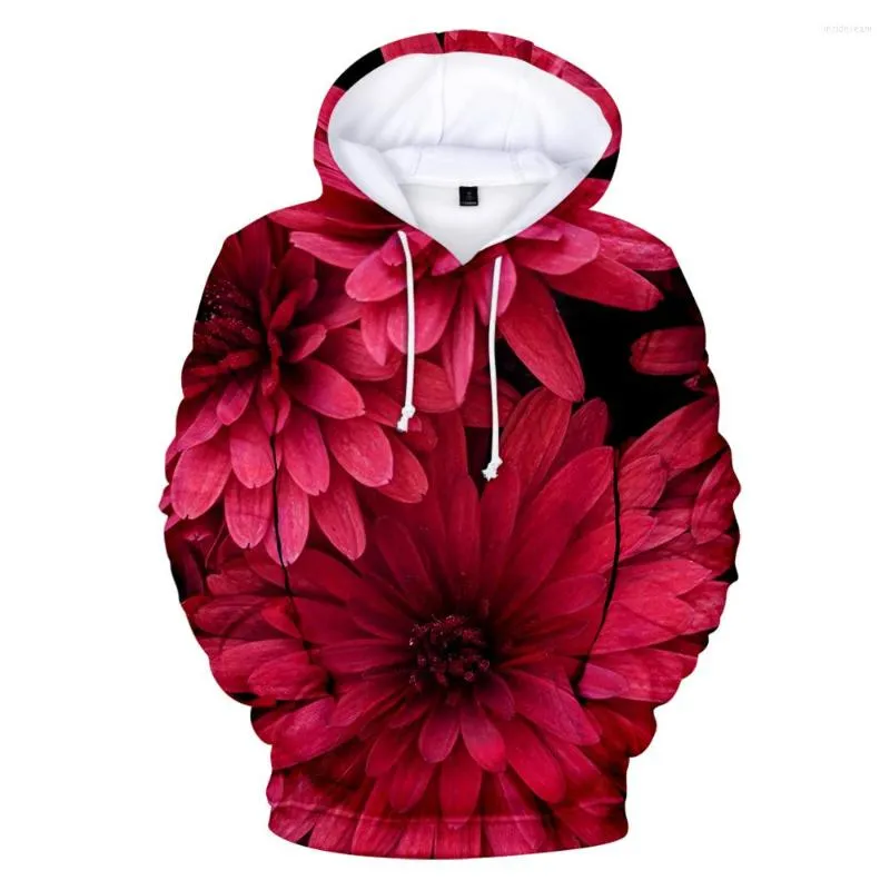 Men's Hoodies Arrival Hoodie 3D Colorful Floral Clothes Printed Loose Version Autumn Sweatshirt Casual Hip Hop Hooded Top