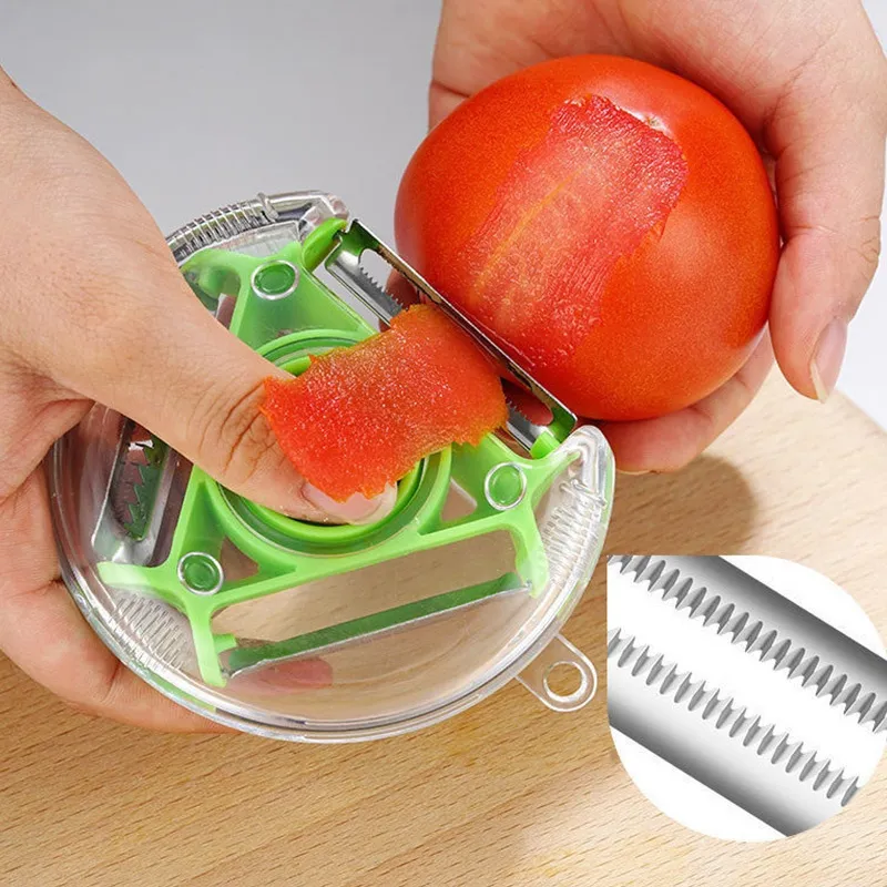 Multifunctional Peeling Knife Kitchen Tools Fruit And Vegetable Peeler Shredding Tool Stainless Steel Blade Kitchen Gadget