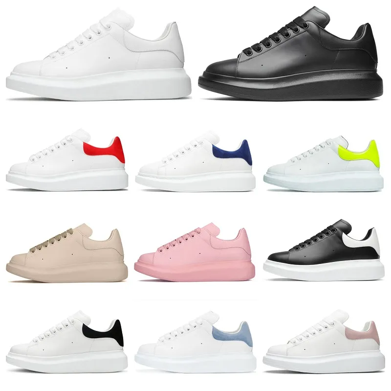 Mode Heren Damesschoenen Oversized Platform Veterschoenen Leer Sneakers Wit Zwart Roze Designer Luxe fluwelen suède Vrijetijdsschoenen Chaussures de Espadrilles 36-44