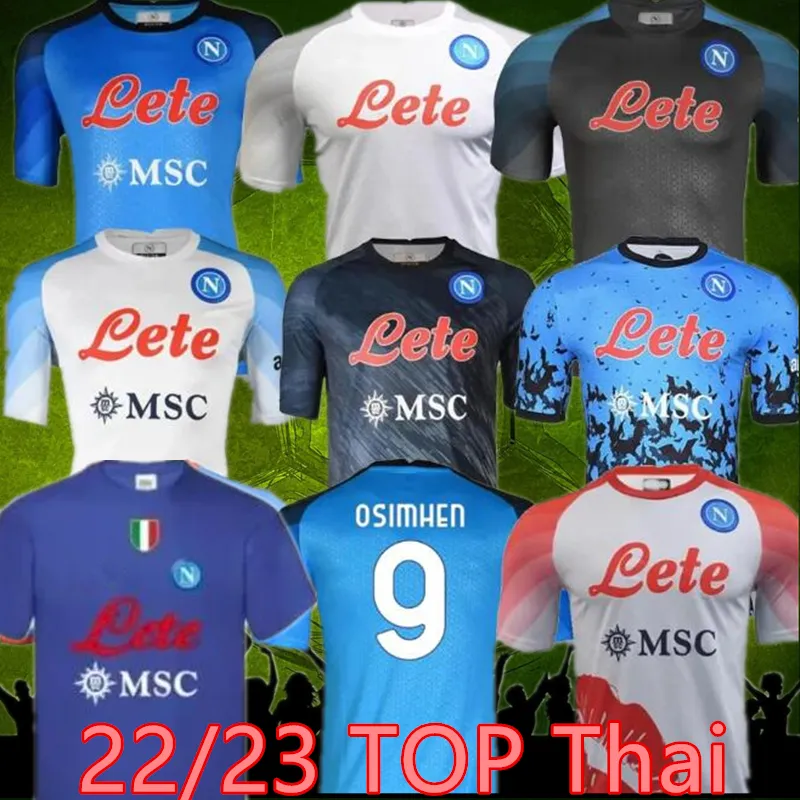 22 23 koszulki piłkarskie NAPOLI 3xl KVARATSKHELIA Maglia Naples 2022 2023 ZIELINSKI ANGUISSA OLIVERA KOSZULKA PIŁKARSKA OSIMHEN FABIAN LOZANO SSC Napoli Maillots de foot