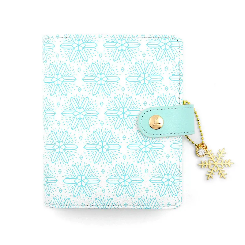 Blocchi per appunti Lovedoki Dokibook Notebook planner sketchbook A6 blu fiocco di neve 6 raccoglitore ad anelli kawaii diario forniture per ufficio 230309