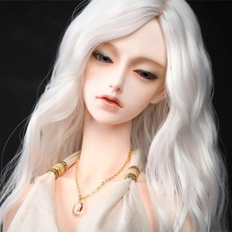 Doll Accessories Arrival 1/3 1/4 1/6 1/8 Bjd SD Doll Wig High Temperature Wire Long Fashion Wavy For Toy Hair 230309