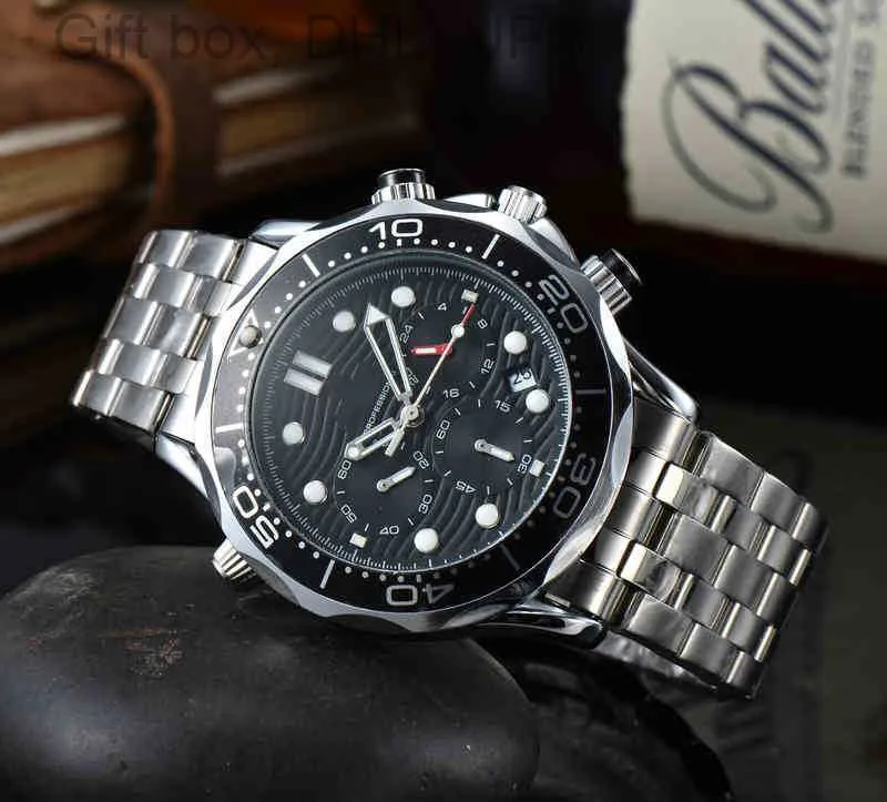 reimpressão multifuncional nova moda casual omg modelo de luxo de luxo de alta qualidade esporte de 43mm Man Watch Woman Wristwatch Relgio