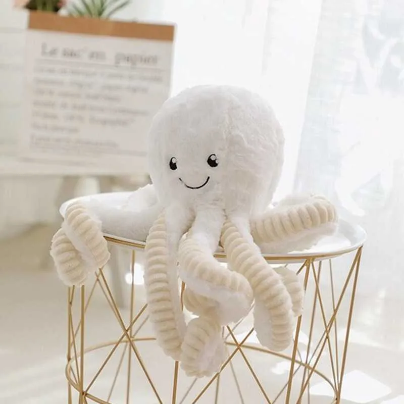 Animaux en peluche 18-80 cm jouets en peluche de poulpe créatifs poupées de baleine de poulpe jouets en peluche en peluche petit pendentif jouets d'animaux de mer enfants bébé