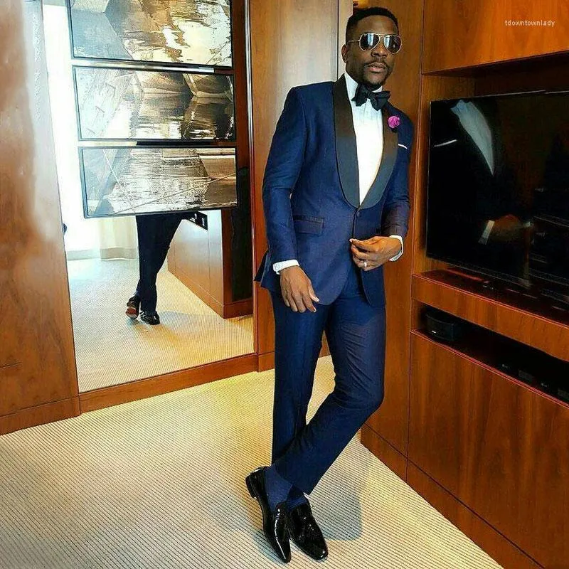 Trajes De Hombre Azul Marino Para Hombre Para Boda Traje De Hombre Novio Esmoquin 2 Piezas Traje Hombre Abrigo Pantalones Blazer Traje Homme Terno Masculino De 206 41 DHgate
