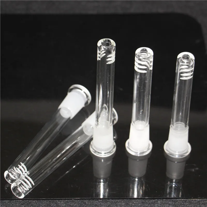 Cam downstem 14mm 18mm Erkek Dişi Kök Açılır Adaptörler Nargile Su Bongs Dab Kuleleri cam kül tutucu