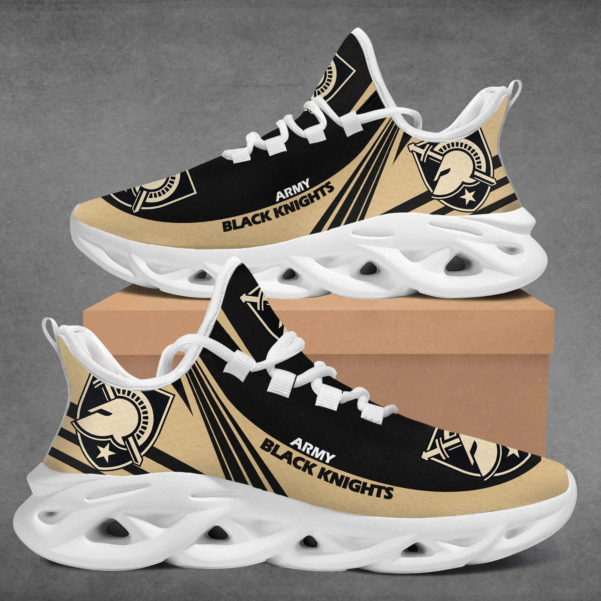 Aangepaste doe -het -zelf schoenen Running Shoes College Sports League All Teams Fans Designer Custom Print Shock Absorptie Heren Dames Sports sneakers buitenschoenen