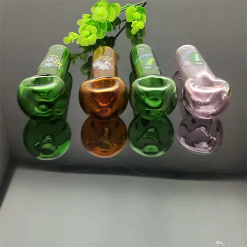Smoking Pipes Colored cartoon logo glass pipe Wholesale Glass
