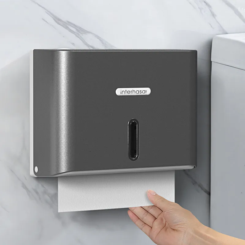 Dispenser di carta igienica porta asciugamani a muro non perforato per cucina bagno 230308