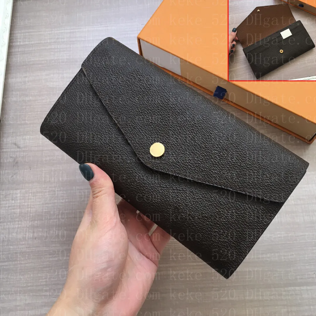 Designer Wallet Top Real Leather Wallet For Women Zipper Long Card Holders Coin Purses Woman Shows Exotic Clutch Wallets With box M60531