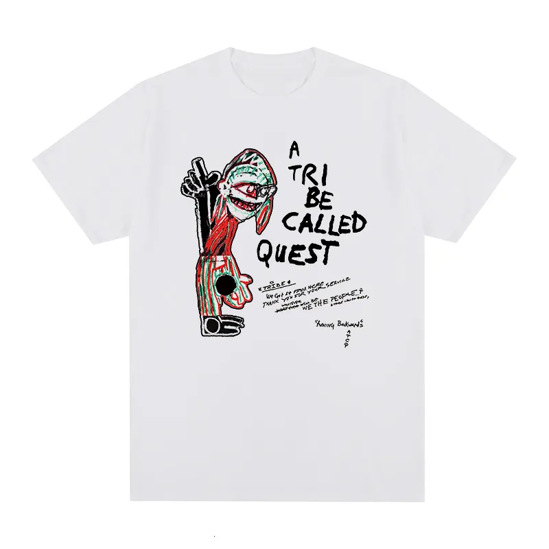 Camicie da uomo a una tribù chiamata ricerca atcq hip hop musica maglietta harajuku streetwear vintage estate di cotone maglietta uomo maglietta maglietta da donna 230308