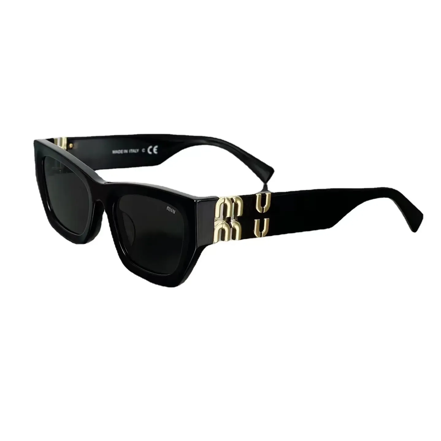 Mui Mui Designer Women's Sunglasses Owalne okulary ramy UV Miesięczna ilość sprzedaży 1k Square Sunglasses Metal MIU Letter SMU09WS SMU11WS