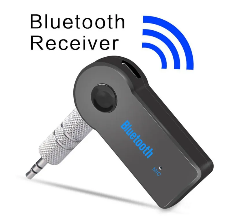 Trådlös Bluetooth FM -sändare MP3 Aux 3.5mm Handfree Car Kit hörlurar