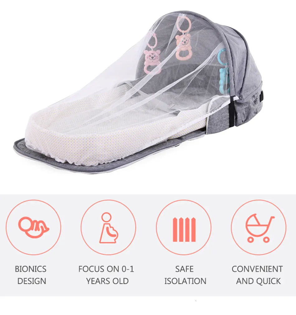 Multi Functional New Born Bed Set Set For Newborns Travel Beds Sleeping Nest And Portable Cribs With 0 12 Months Old Design Cot Included 230309 From Xing08 11.04 DHgate.Com