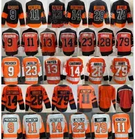 Reverse Retro Hockey Jersey 28 Claude Giroux 9 Ivan Provorov 11 Travis Konecny 13 Kevin Hayes 14 Sean Couturier 23