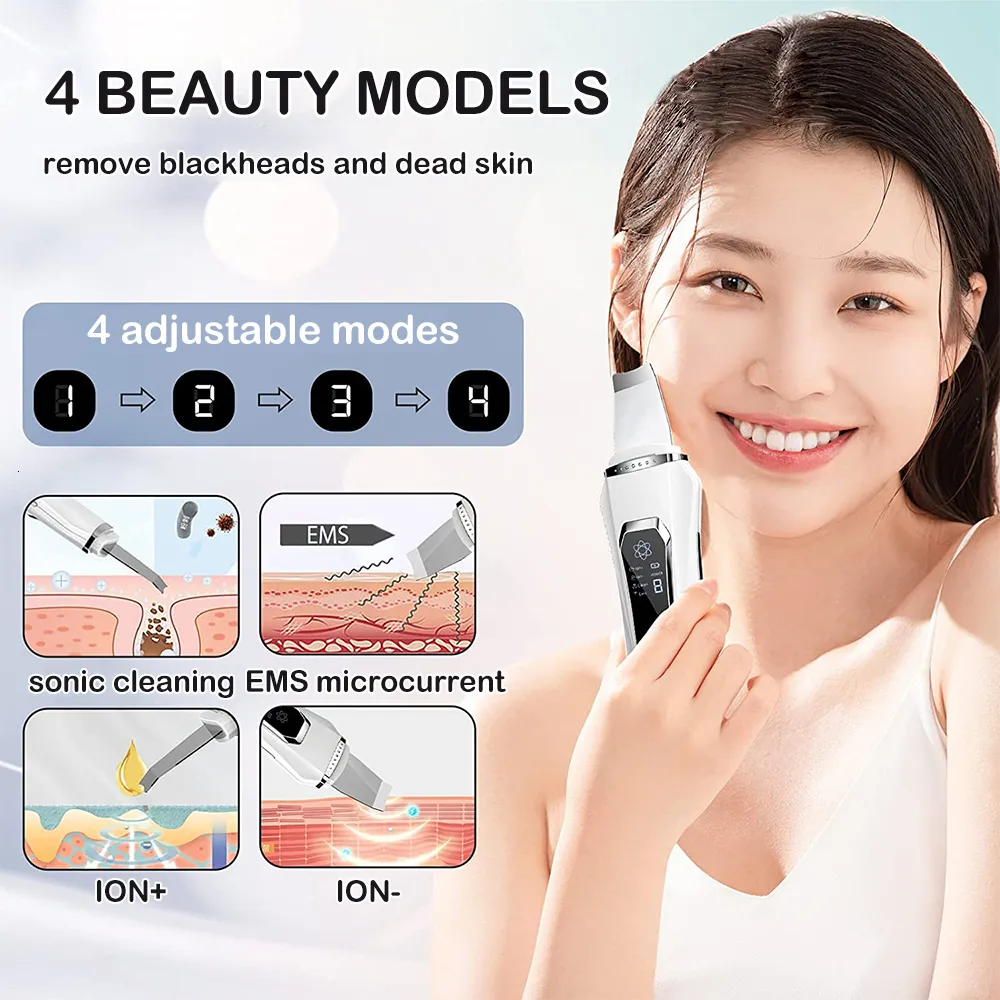 1pc New Skin Scrubber, Ultrasonic Electric Shovel Machine, Remove Dead Skin  For Household