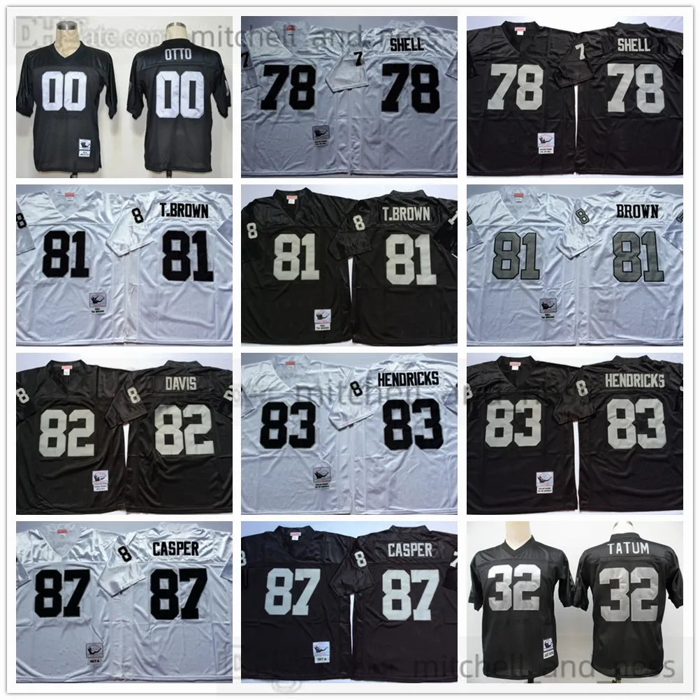 Classic Vintage 1990 College Football 78 Art Shell Jersey Vintage 81 Tim Brown 82 Al Davis 83 Ted Hendricks 87 Dave Casper 00 Jim Otto 24 Charles Woodson 32 Jack Tatum