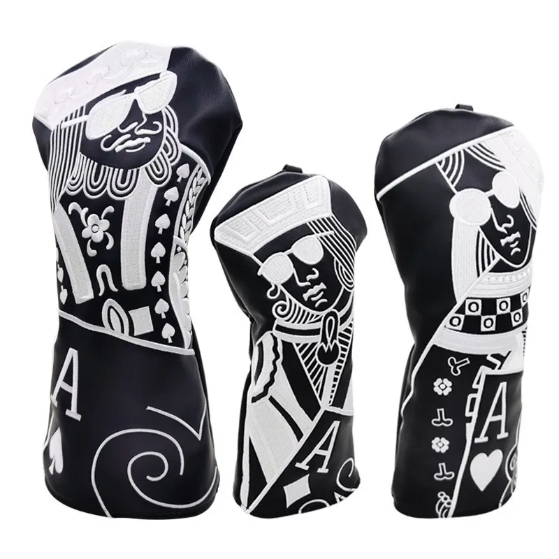 Outros produtos de golfe Club 1 3 5 Headcovers de madeira Driver Fairway Woods Covers PU Leather Head Covers Maximum speed delivery 230308