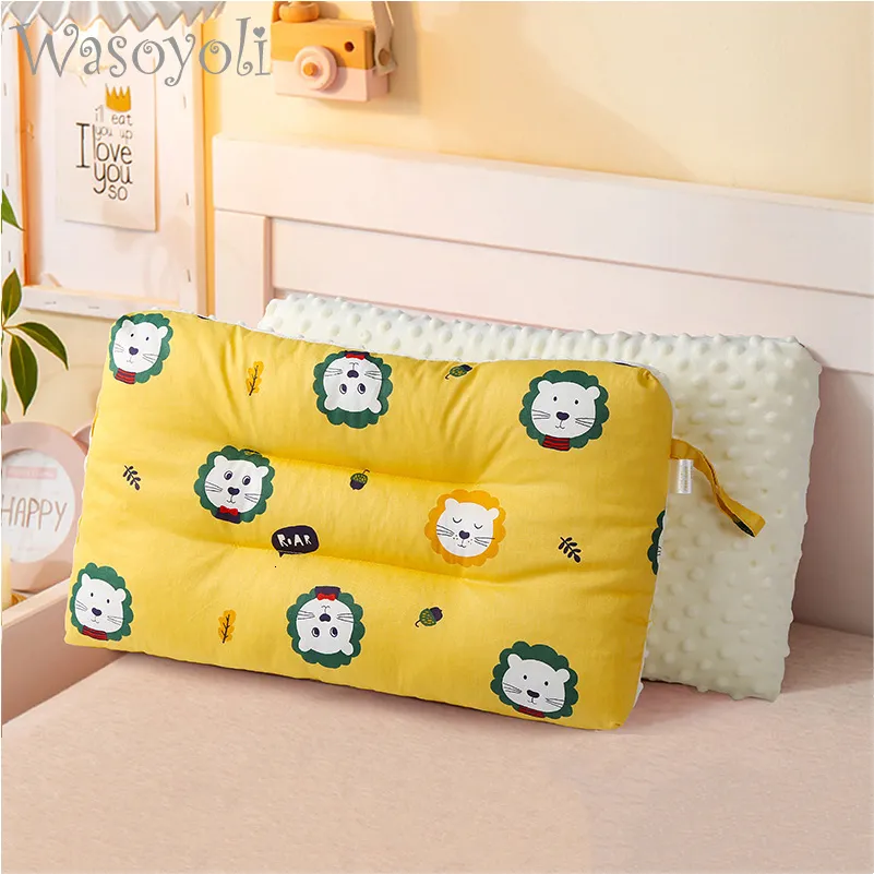 Kuddar Baby Nursing Pillow 50x30cm Cotton Sleep Support Kids Färgglada tecknad tryckt Formning Kudde Head Sleep Positioner 230309