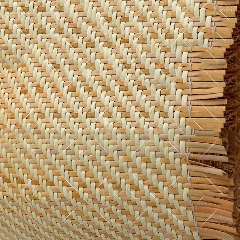 Decorative Flowers 2Sizes Double Color Cross Bamboo Woven Rattan Material For Furniture Accessories Repair Sofa Chair Wall Decoration