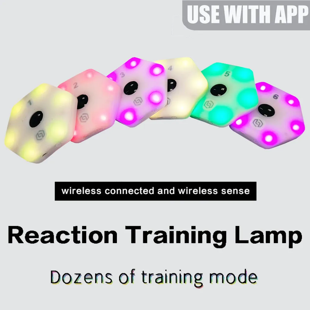 Accessoires quelingreaction lampe d'entraînement vitesse agilité équipement de réponse boxe réagir sensoriel agile fitlight blazepod kendo 230308