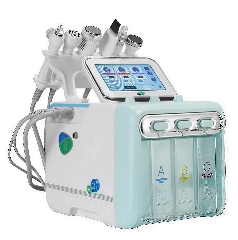 6 in 1 Portable Hydro-Dermabrasion Skin Care Beauty Machine Water Oxygen Jet Hydro Diamond Peeling Microdermabrasion Equipment