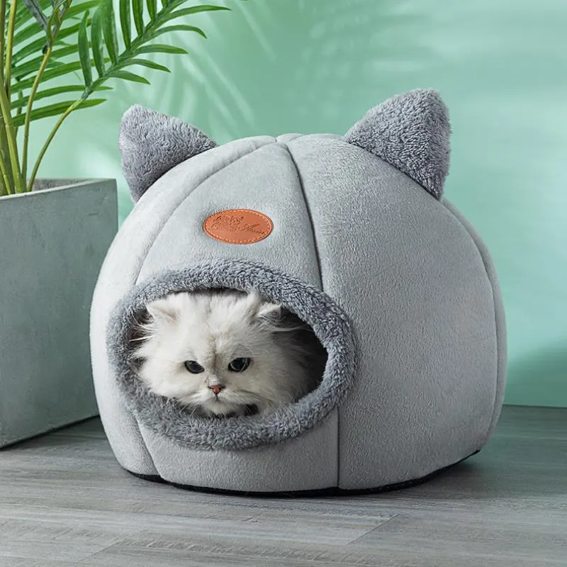 Cat Beds Furniture Deep Sleep Comfort In Winter Bed Iittle Mat Basket Small Dog House Products Pets Tent Cozy Cave Nest Indoor Cama Gato 230309
