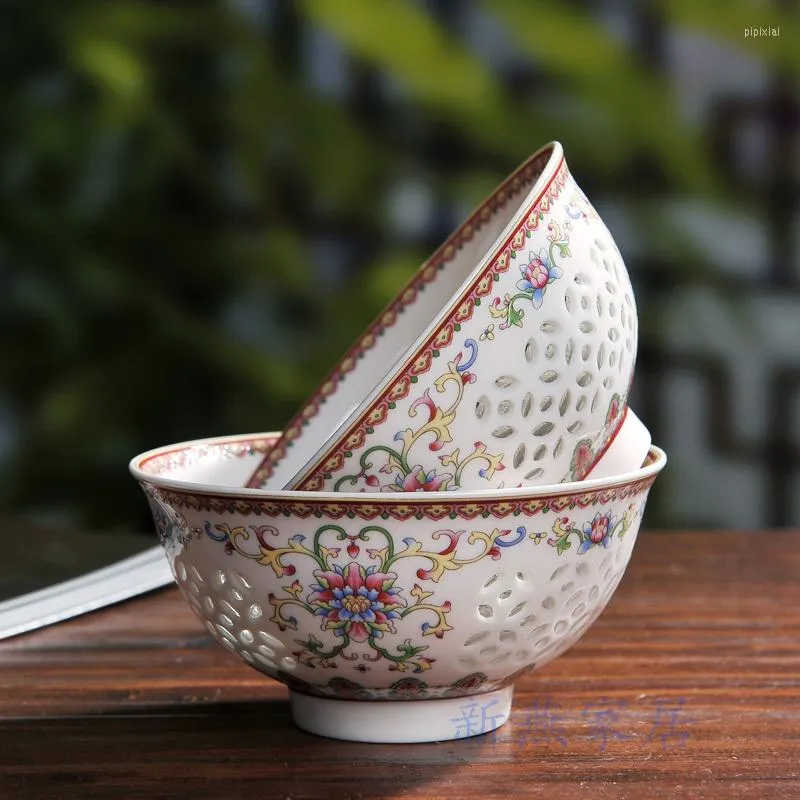 Kommen Jingdezhen hoge temperatuur keramiek voortreffelijke kom Chinese antiek high-end cadeau servies