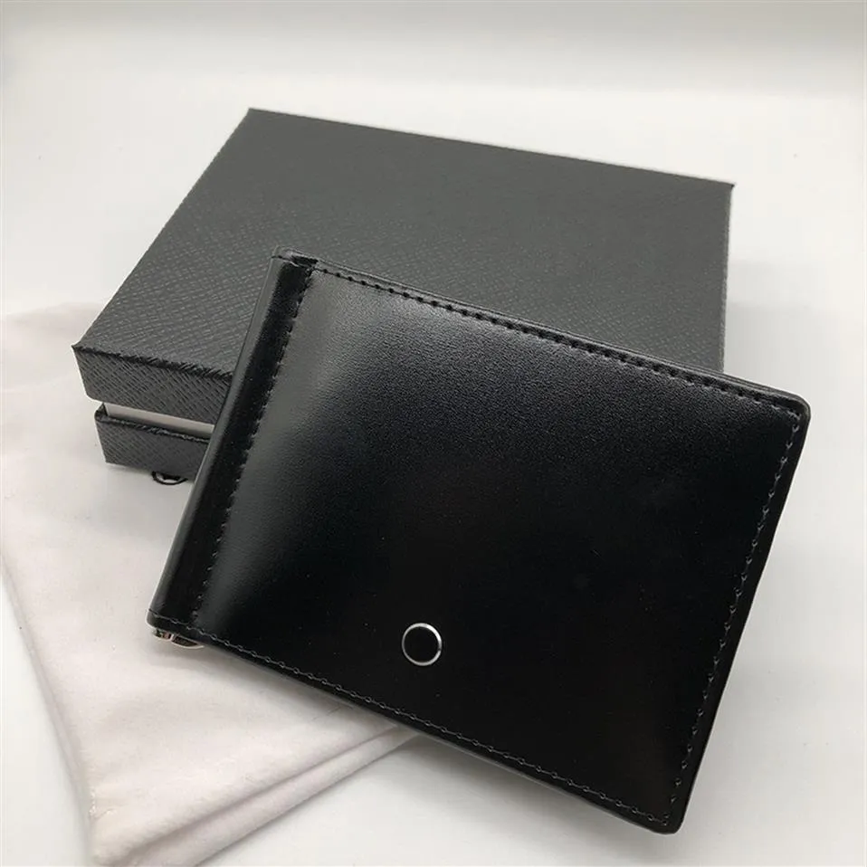 2022 Luxury Casual Men's Leather Luxury Wallet Holder Double Rabatt Svart Kort kreditkortsficka tunn hög kvalitet Premiu2039